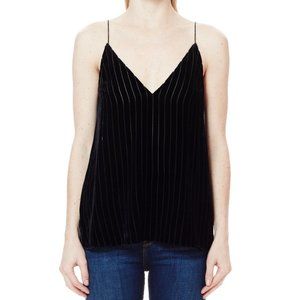 CAMI NYC Olivia Velvet Strip Top